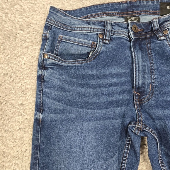 The Perfect Jean NYC Jeans Mens 28x32 (Fits 28x30.5) Blue Slim Stretch Denim - Picture 3 of 12